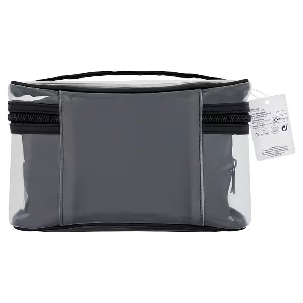Superdrug Clear Cosmetic Bag Set of 3 (British brand)
