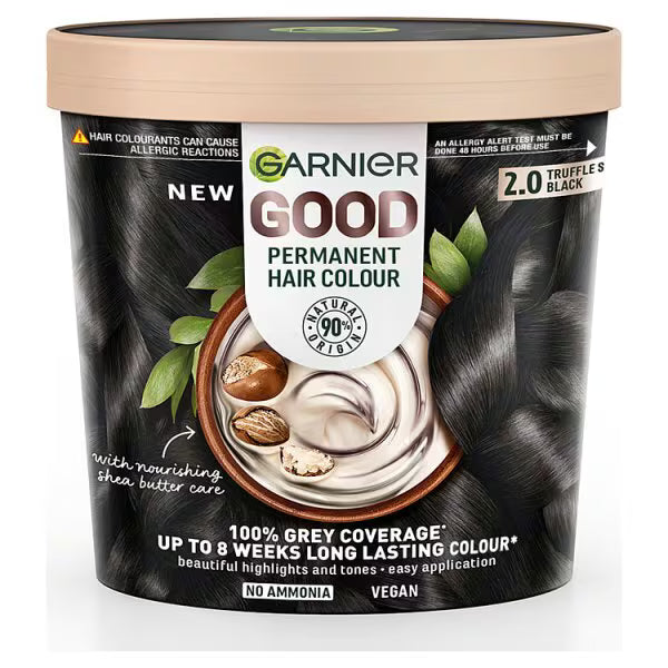 Garnier Permanent Hair Dye Truffle Soft Black 2.0, UK version