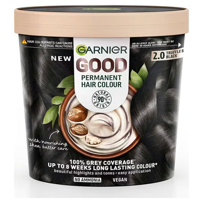 Superdrug Garnier Good Permanent Hair Dye Truffle Soft Black 2.0- Buy online at McGrocer