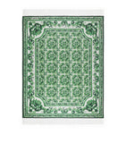 Dolce&Gabbana Casa cashmere Verde Maiolica fringe throw 140cm x 180cm - British product