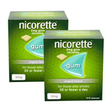 Nicorette 8 Week Bundle: 2 x Nicorette Original 2mg Gum 210s General Health & Remedies Boots   