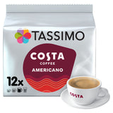 Tassimo Costa Americano Coffee Pods x 12 GOODS ASDA   