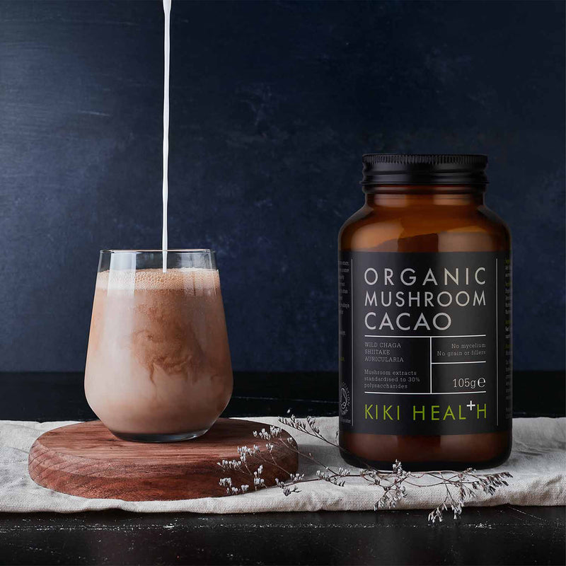 KIKI Health organic mushroom cacao powder 105g, UK version