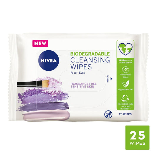 NIVEA Cleansing Face Wipes for Sensitive Skin 25pcs GOODS Boots   