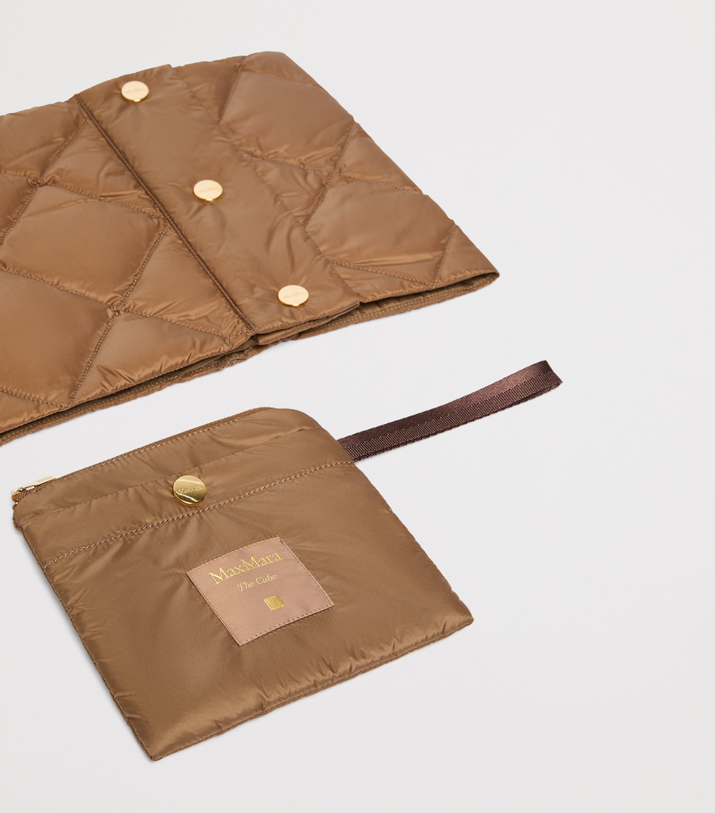 Max Mara padded collar water-repellent canvas goose down, UK version