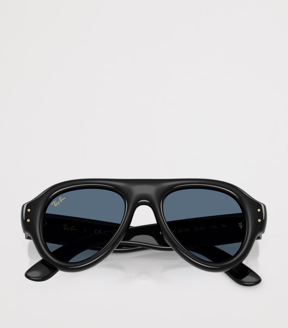 Lunettes de soleil Ray-Ban Aviator Puffer à monture en acétate (marque britannique)