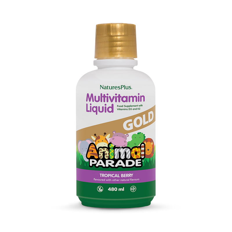 NaturesPlus Animal Parade GOLD children's liquid multivitamin 480ml - British product