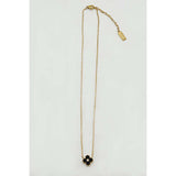 SVNX Mini Clover Necklace Gold Black 40+5cm - British product