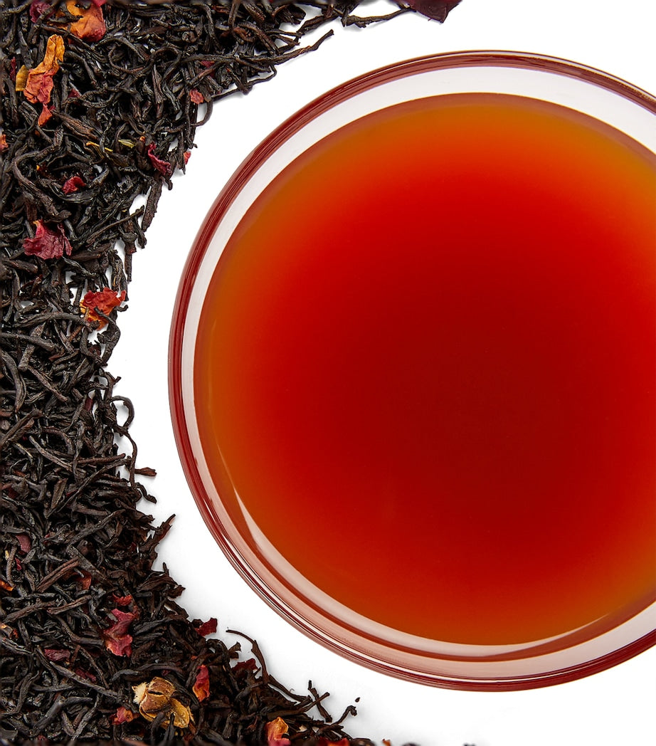 Harrods rose flavoured black loose leaf tea 125g, UK version