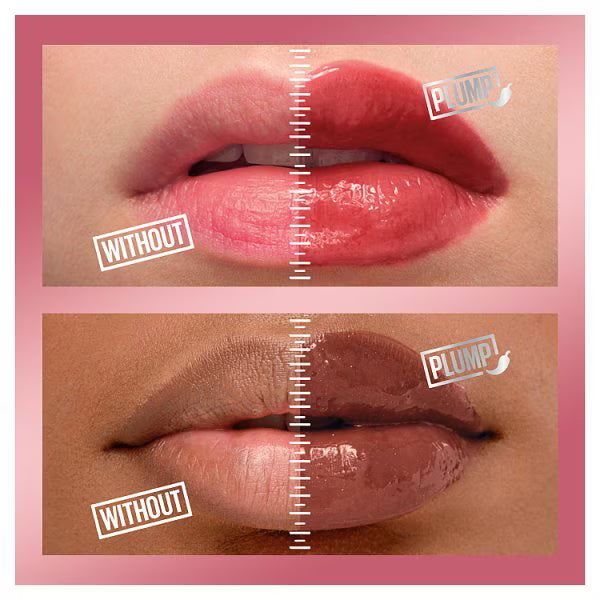 Maybelline Lifter Plump Lip Gloss 008 Hot Honey, imported from the UK