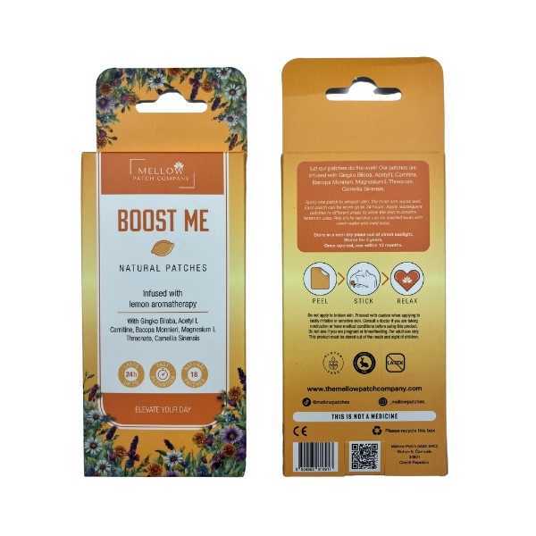 Mellow Patch Boost Me Natural Topical Patch 18 Patches, UK version