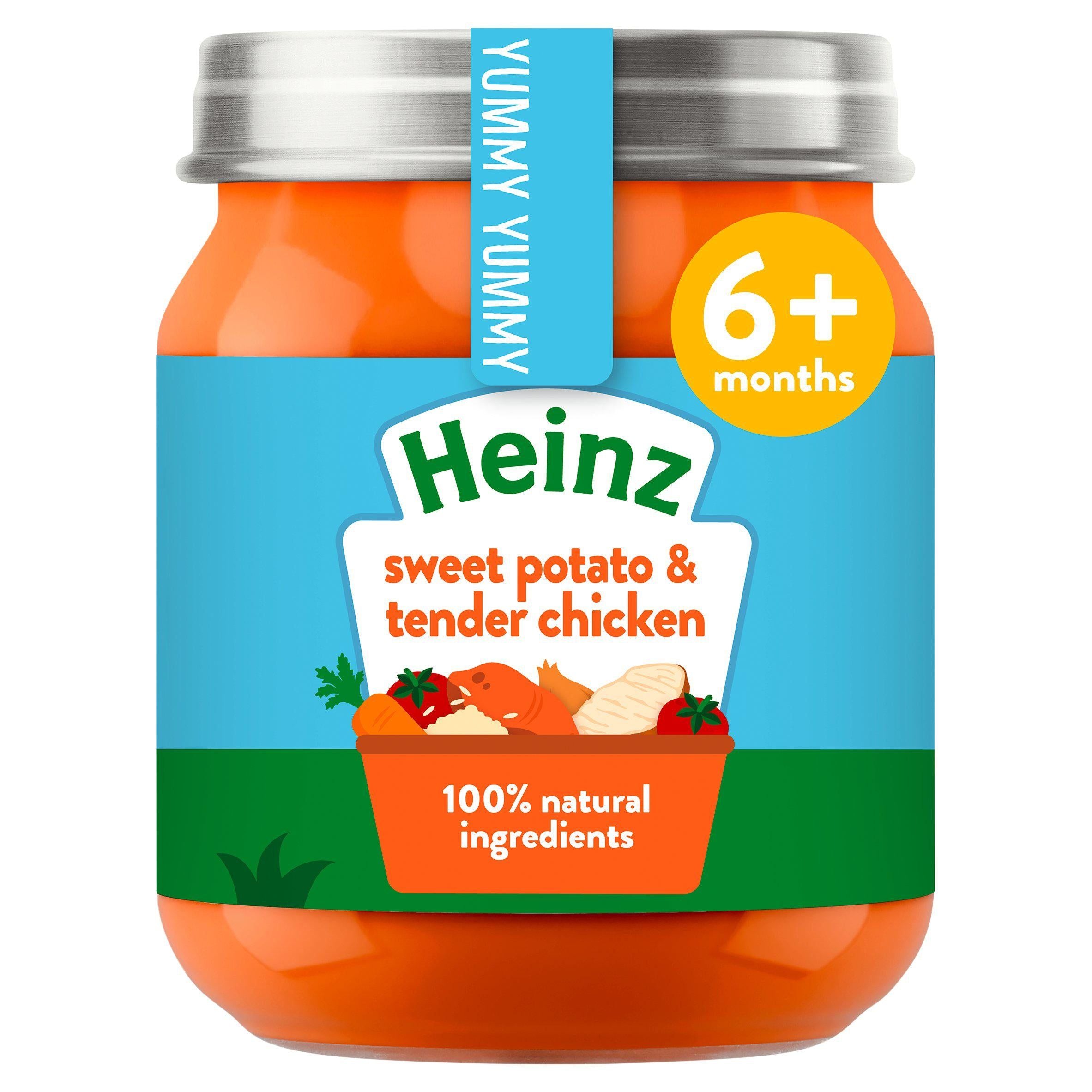 Heinz By Nature Sweet Potato & Tender Chicken 4+ Months 120g baby meals Sainsburys   