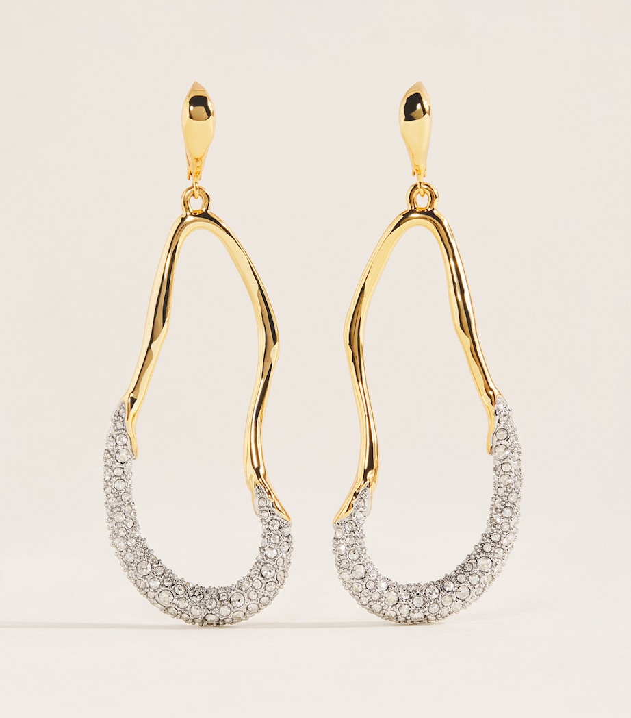 Alexis Bittar gold-plated Solanales crystal drop earrings, UK version