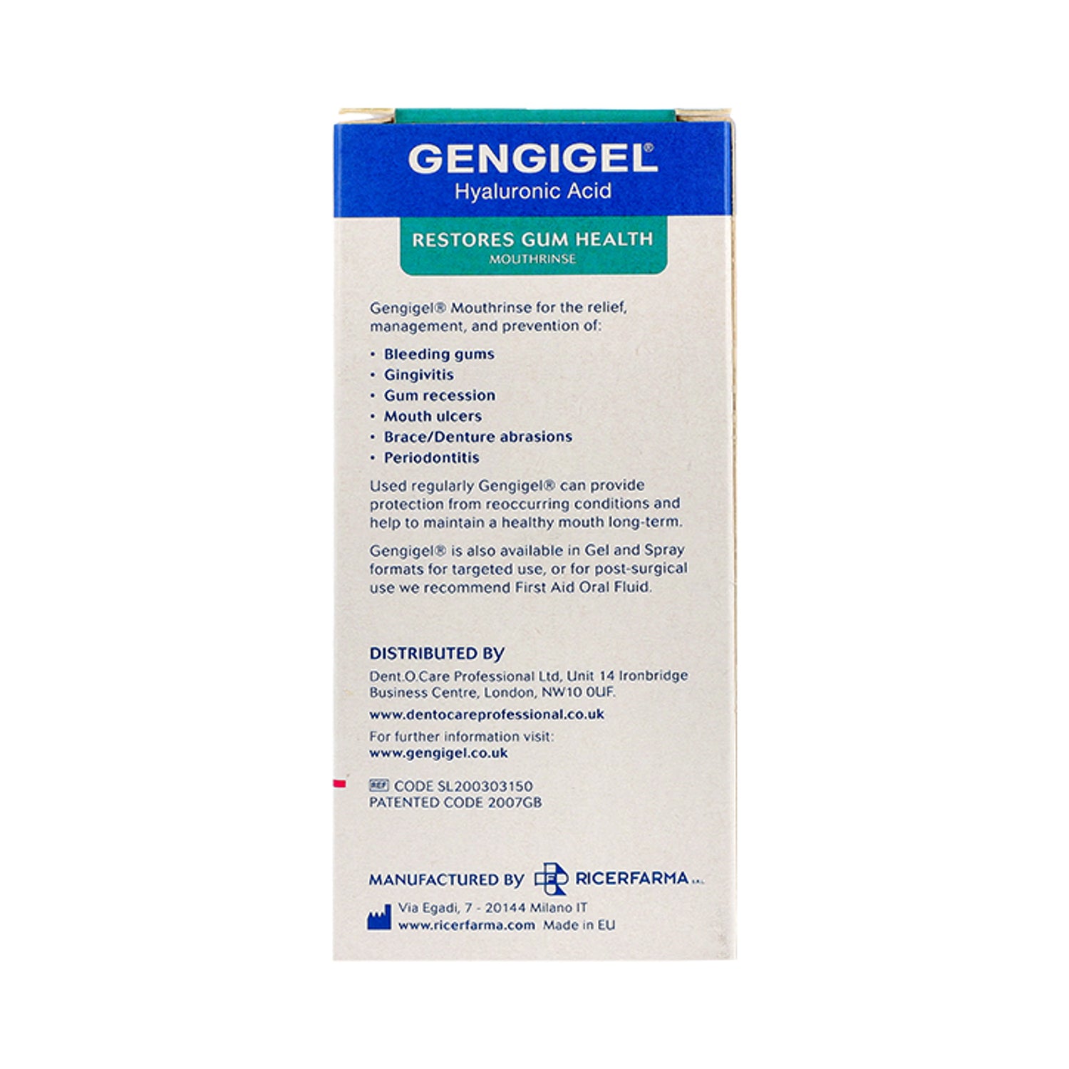 Gengigel mouthrinse 150ml - British product