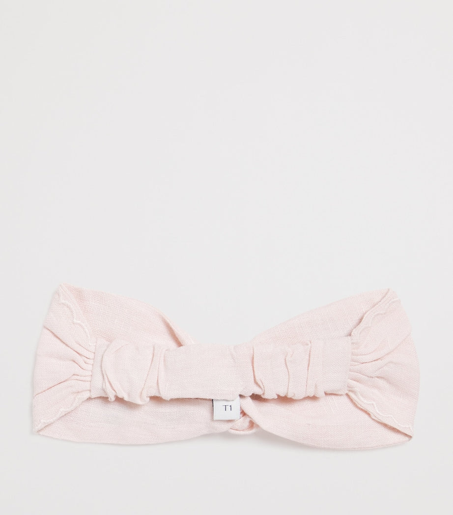 Tartine et Chocolat linen embroidered headband (British brand)