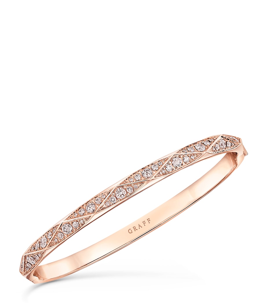 Graff rose gold diamond bangle, Laurence Graff Signature, imported from the UK