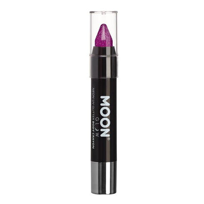 Moon Glow Neon UV Glitter Body Crayons Purple Face Paint