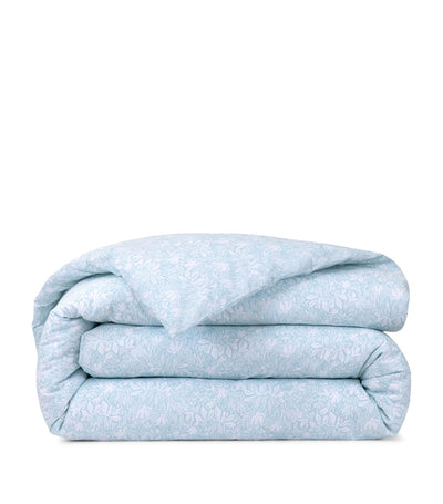 Harrods Yves Delorme Capri Aqua Single Duvet Cover 140cm x 200cm- Buy online at McGrocer