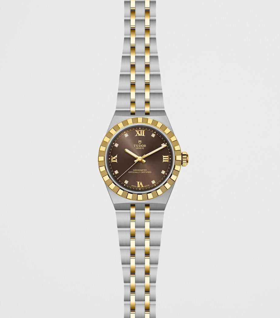 TUDOR Royal watch yellow gold diamond 30mm - British product