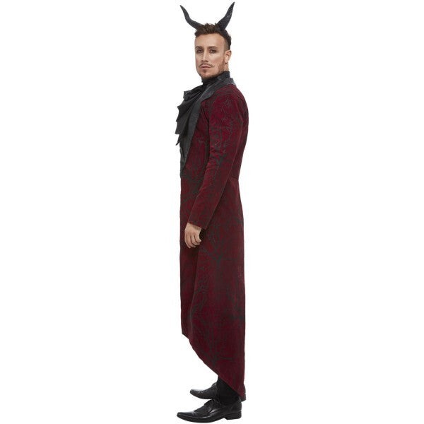 Smiffys deluxe devil costume for men in red - British product