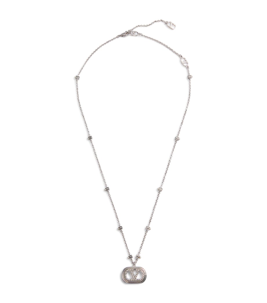 Valentino Garavani VLogo pendant necklace, imported from the UK