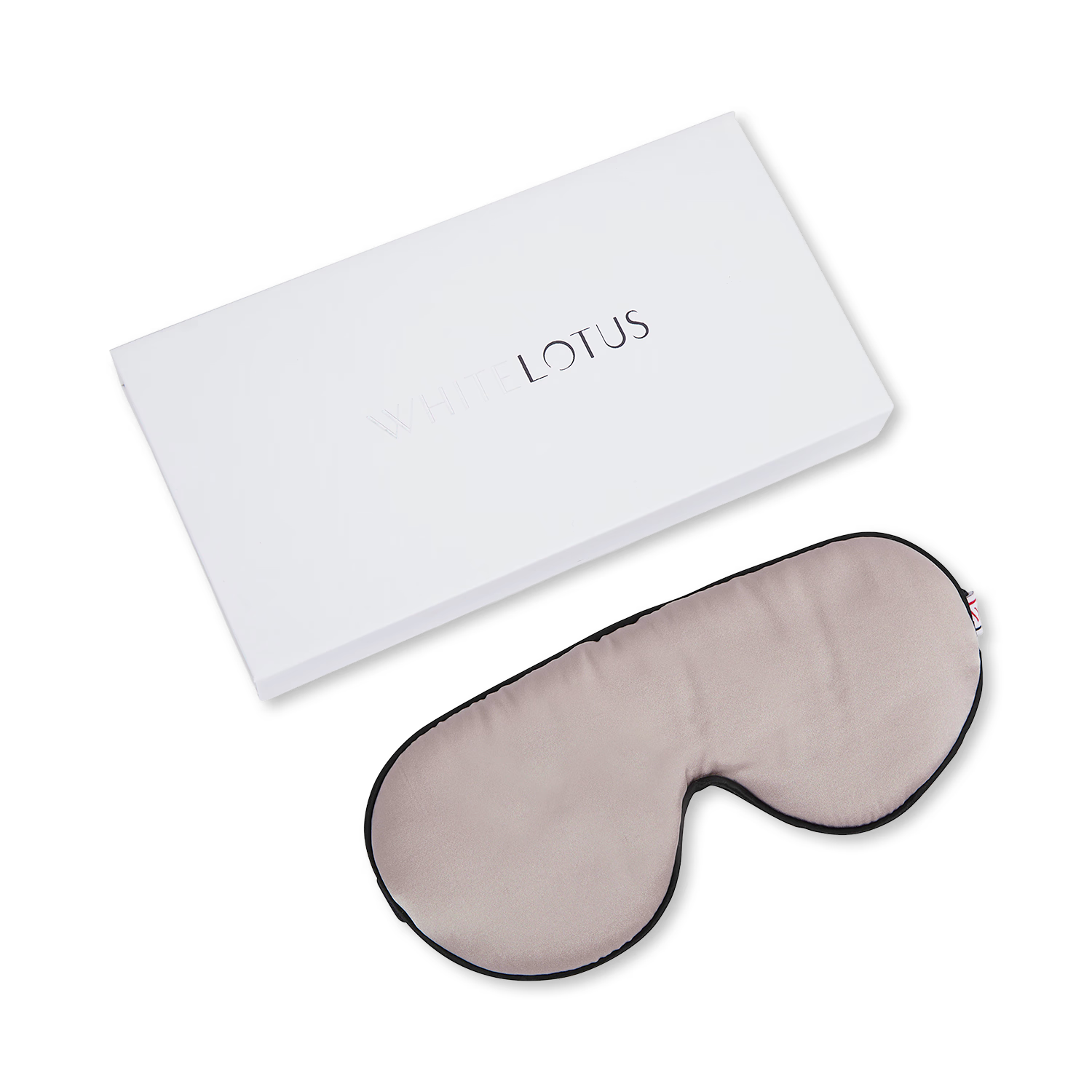 White Lotus Beauty 100% mulberry silk sleep mask, imported from the UK