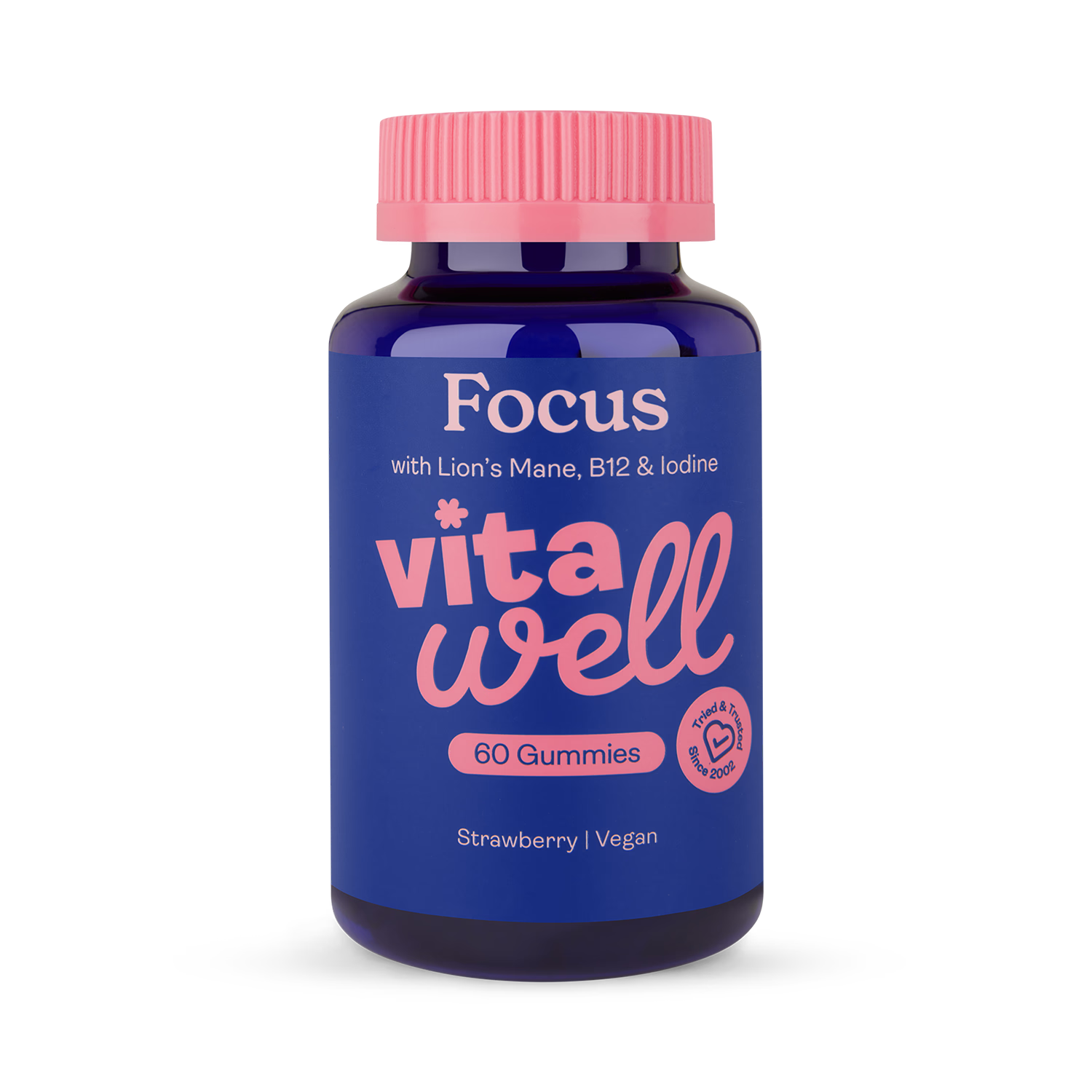 Vitawell Focus Gummies strawberry flavour 60s, UK version