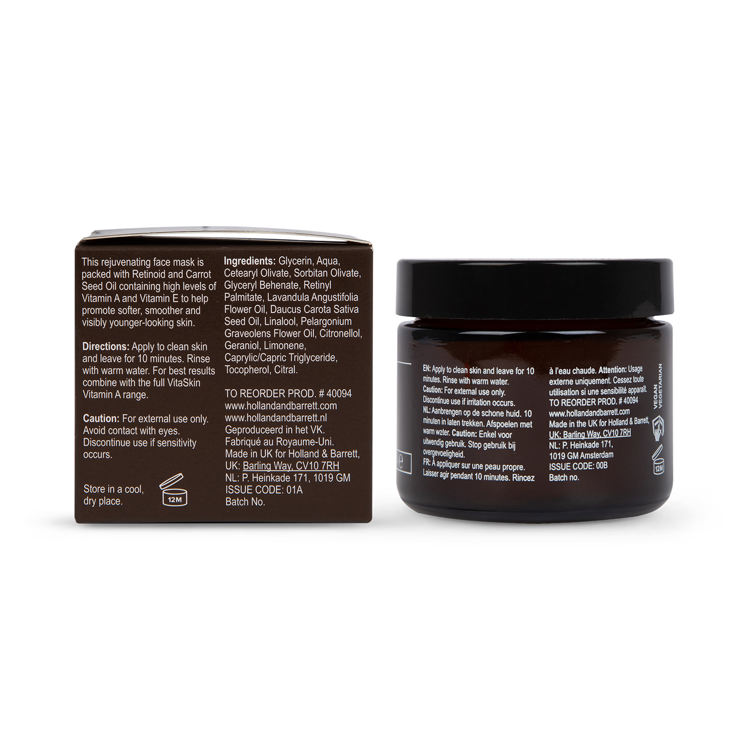 Vitaskin Vitamin A Resurfacing Face Mask (British brand)