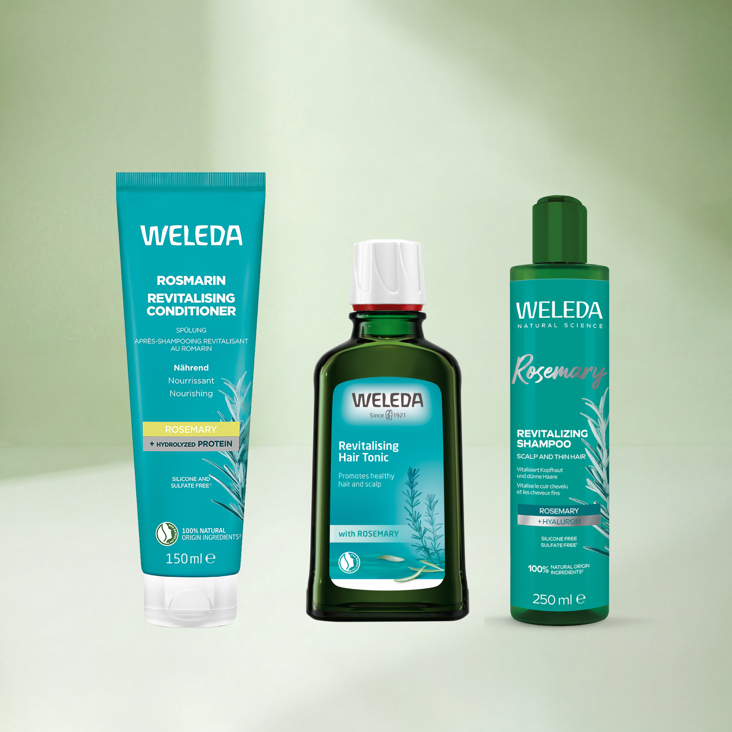 Weleda Rosemary hair care bundle (British brand)