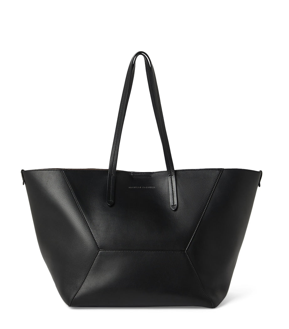 Brunello Cucinelli calfskin BC Duo tote bag, UK version
