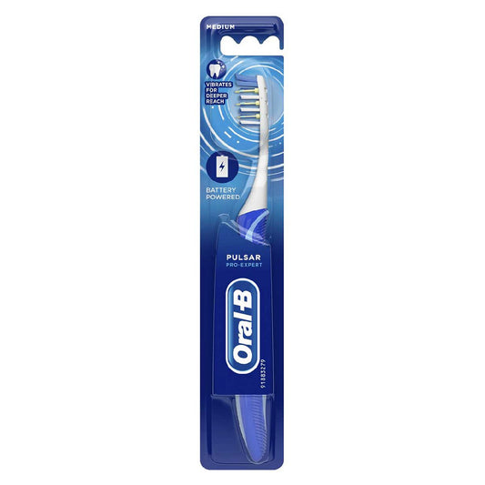 Oral-B Pulsar Pro-Expert 35 Medium Manual Toothbrush With Battery Power GOODS Boots   