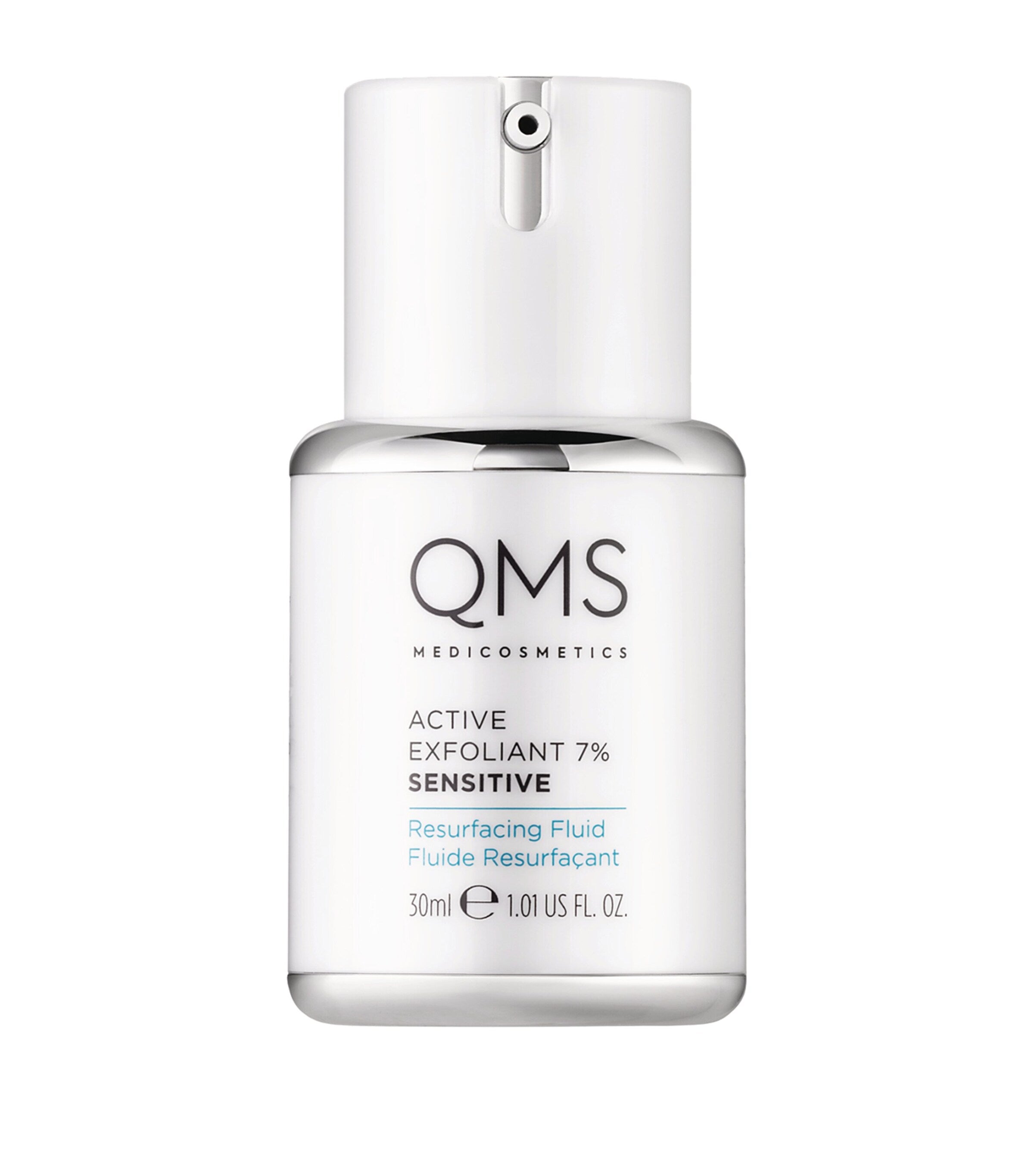 QMS 7% AHA Active Exfoliant Resurfacing Liquid 30ml, imported from the UK