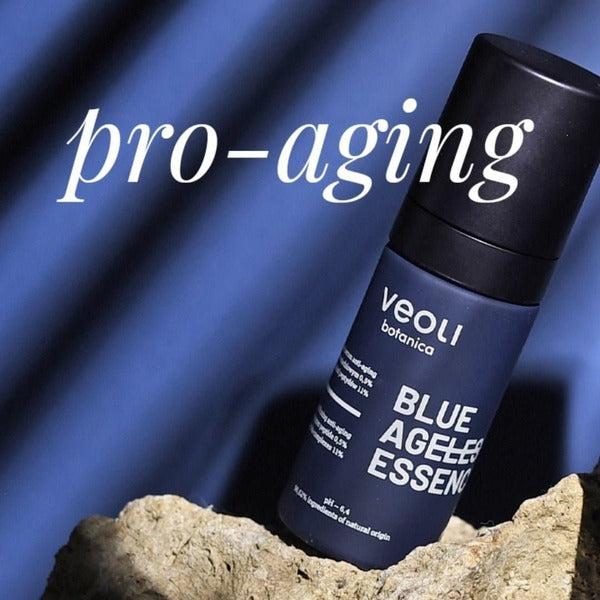 Veoli Botanica anti-aging serum Blue Ageless Essence 30ml, imported from the UK