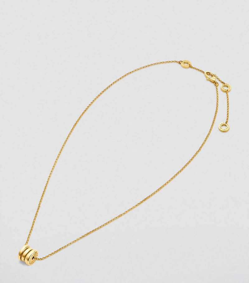 Bvlgari B.zero1 mini yellow gold pendant necklace (British brand)