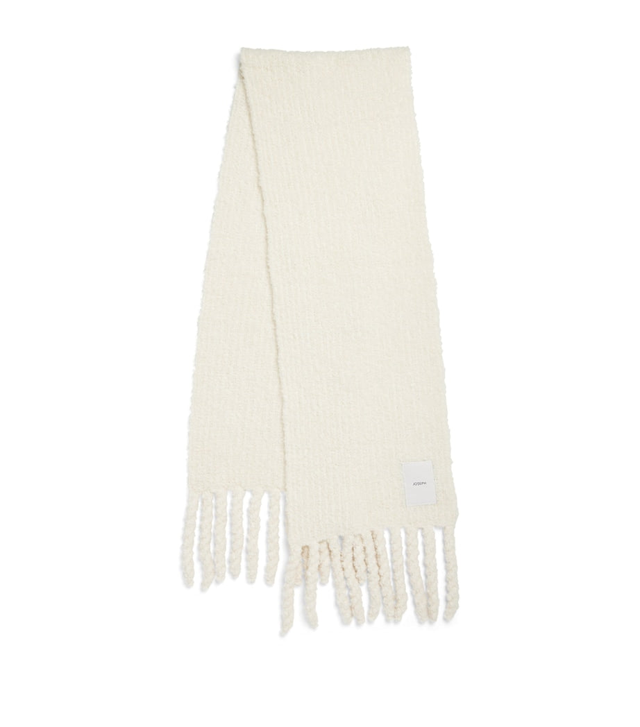 Joseph bouclé knit scarf 205cm x 40cm (British brand)