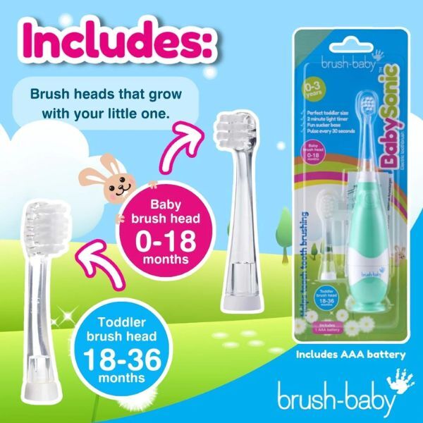 Brush Baby BabySonic® Electric Toothbrush for Toddlers GOODS Superdrug   