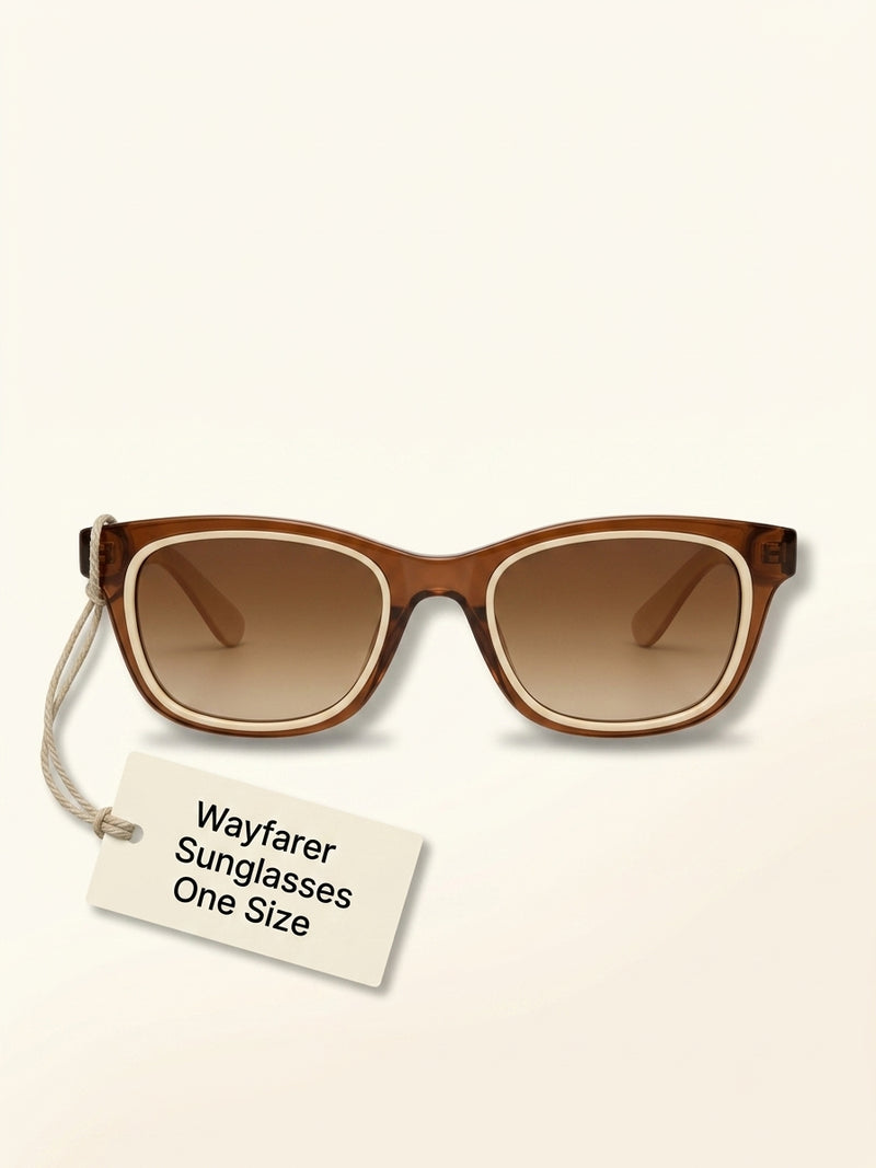 Burberry check gradient rectangular sunglasses with brown lenses - British product