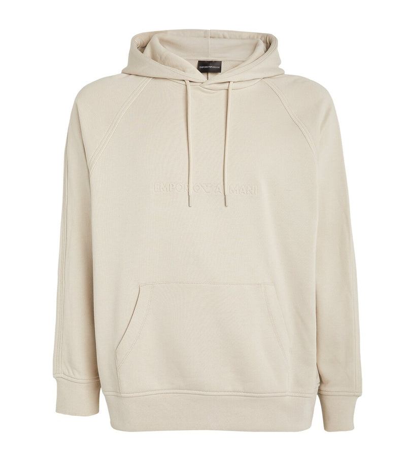Men's Hoodie with Logo Patch on Sleeve