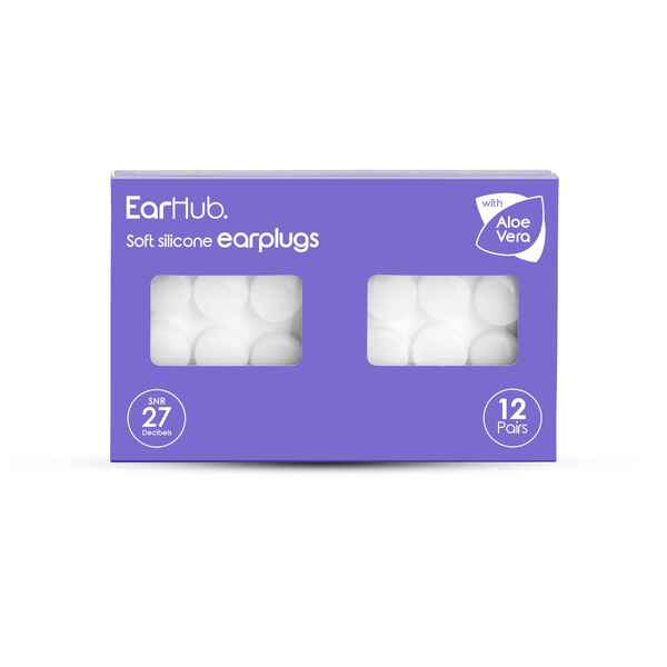 EarHub Soft Silicone Earplugs with Aloe Vera 12 Pair GOODS Superdrug   