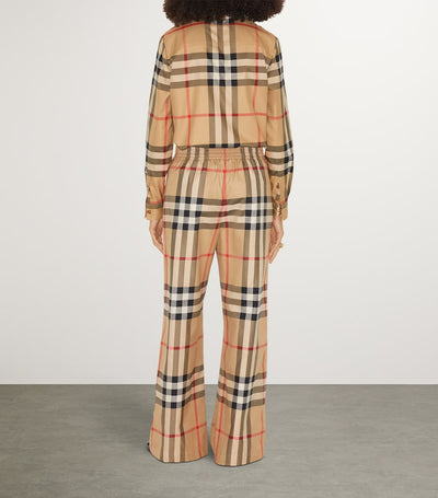 Harrods Pantalons en coton à carreaux Burberry - Acheter en ligne chez McGrocer