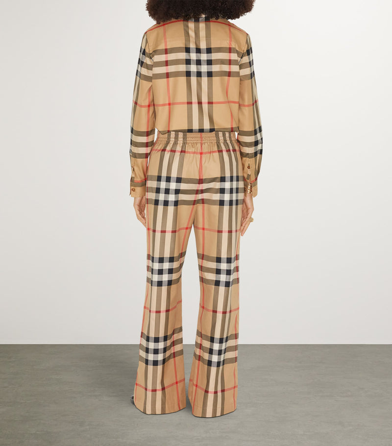 Burberry cotton check trousers - British product