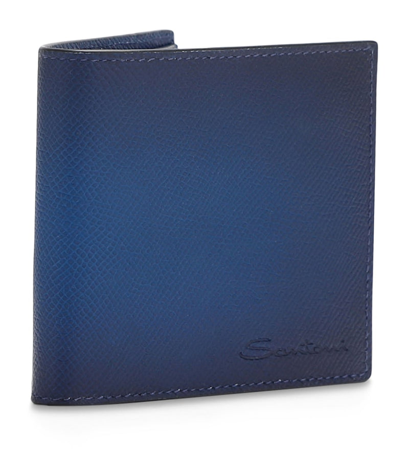 Santoni ombré leather bifold wallet - British product
