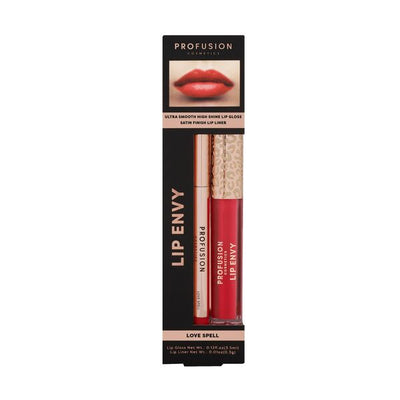 Superdrug Profusion Cosmetics Lip Envy Gloss & Liner Love Spell Lip Duo- Buy online at McGrocer