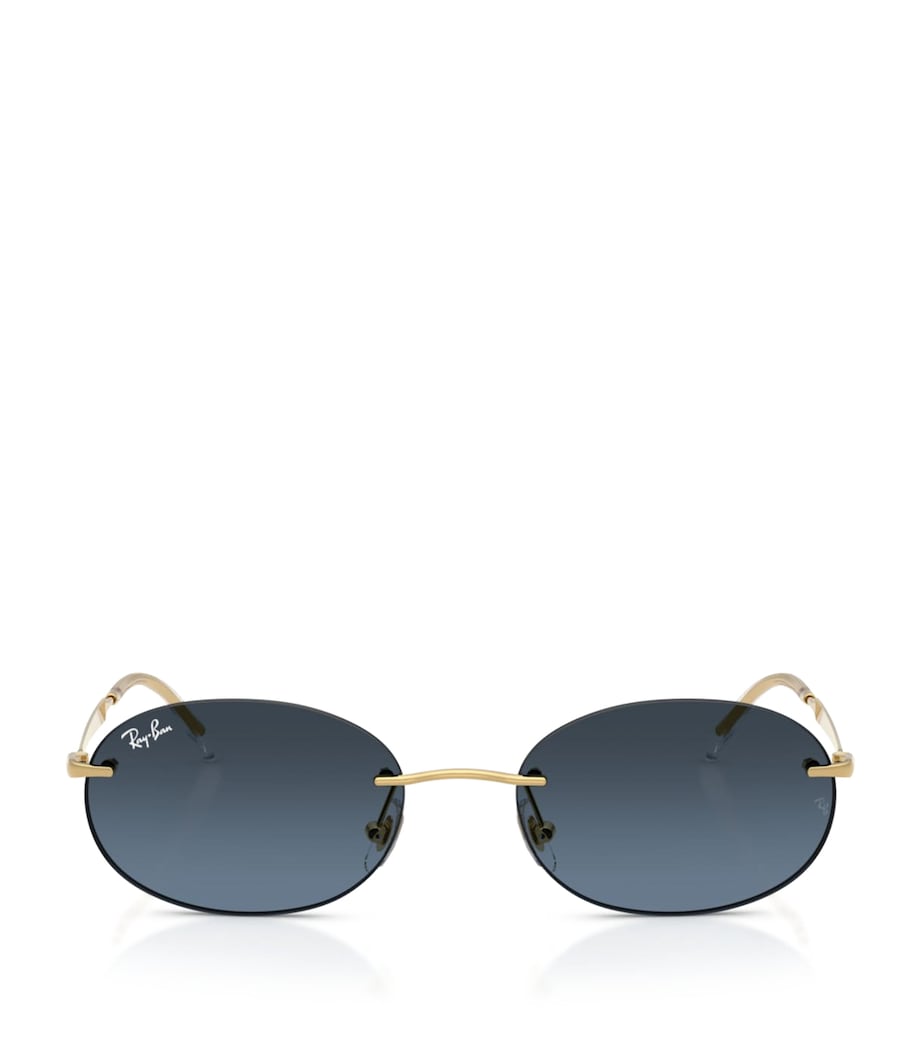 Ray-Ban metal oval sunglasses RB3767, UK version