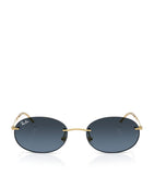 Ray-Ban metal oval sunglasses RB3767, UK version