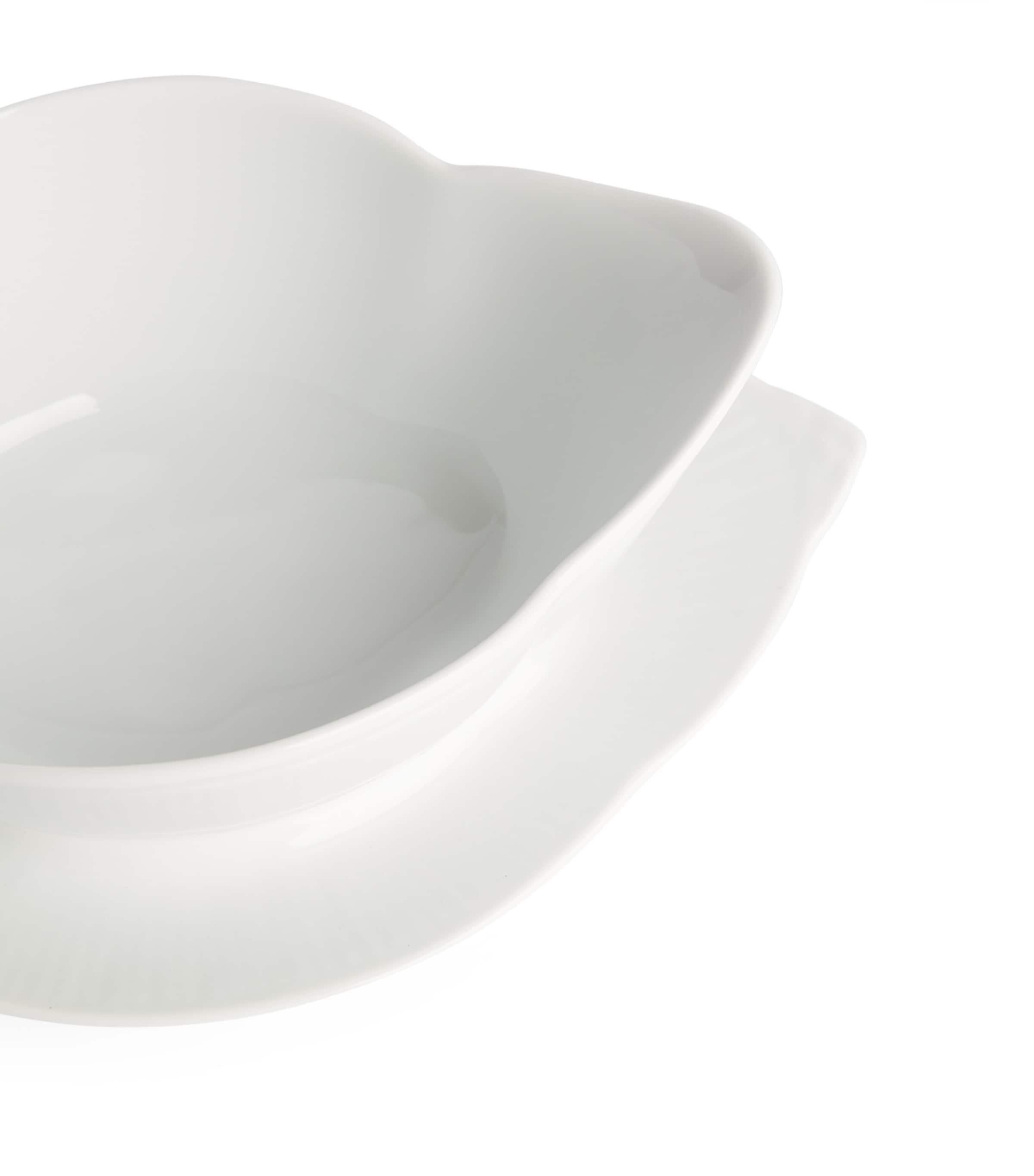 Royal Copenhagen white fluted sauce boat 550ml, imported from the UK