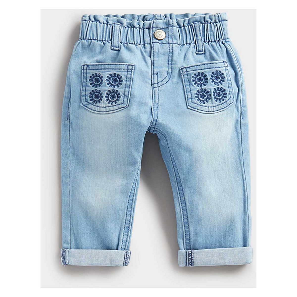 Mothercare Broderie Pocket Denim Jeans GOODS Boots   