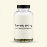 Holland & Barrett turmeric capsules 500mg 240 count, UK version