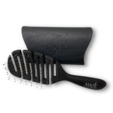 Detangling Hair Brush Black with Wallet, imported from the UK