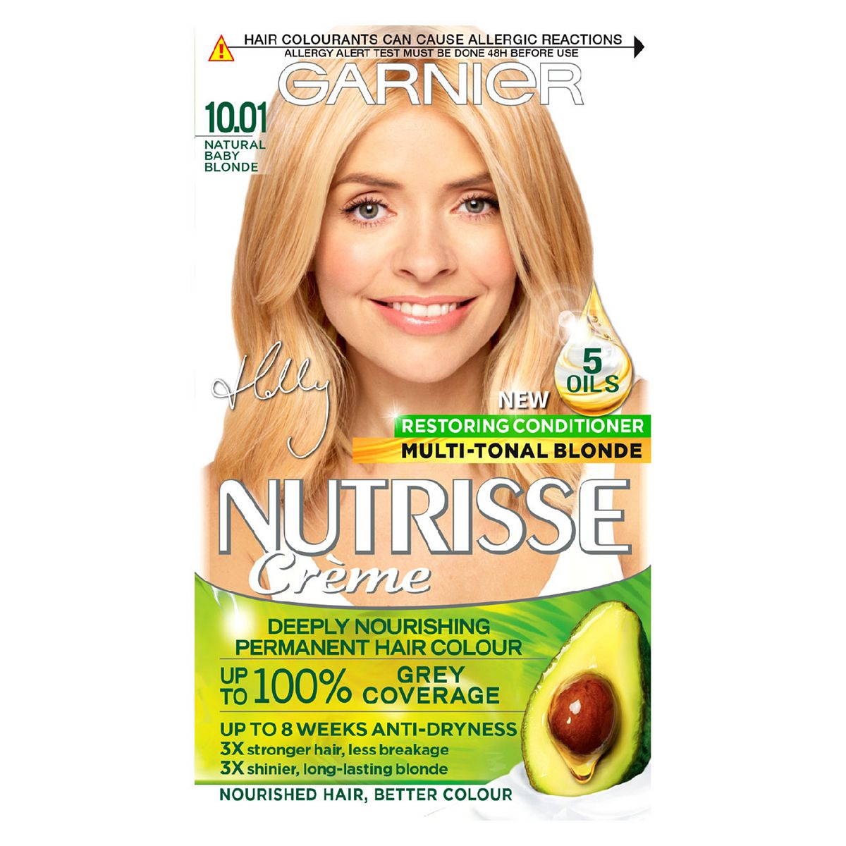 Garnier Nutrisse 10.01 Natural Baby Blonde Permanent Hair Dye - Holly Willoughby Shade GOODS Boots   